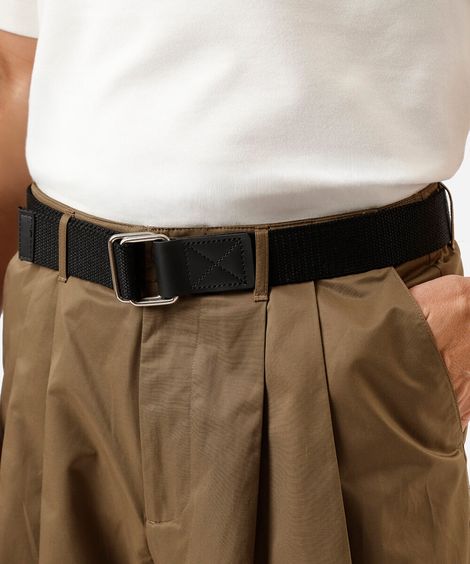 cinto masculino com argolas preto