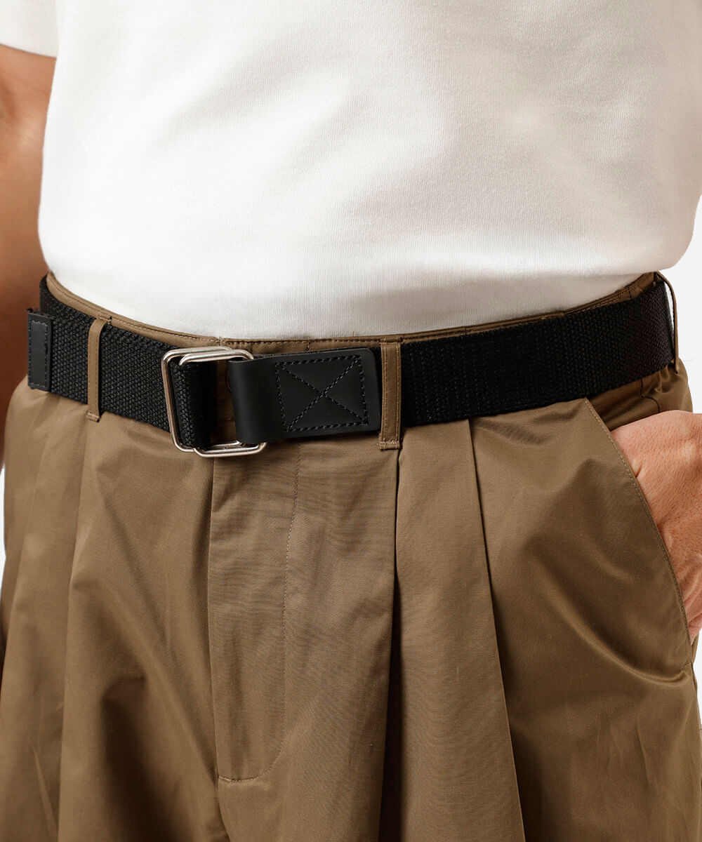 cinto masculino com argolas preto