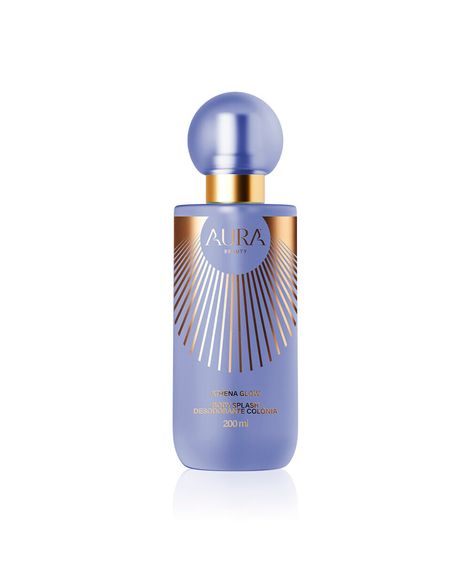 body splash aura beauty desodorante corporal athena glow 200ml