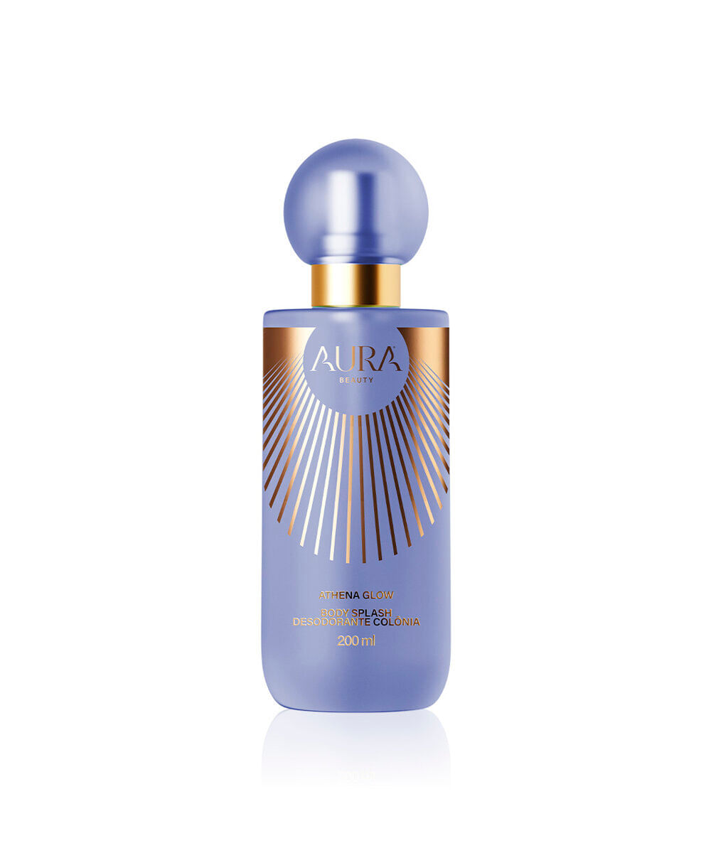 body splash aura beauty desodorante corporal athena glow 200ml