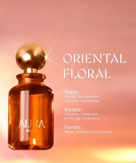 perfume feminino aura beauty desodorante colônia 100ml