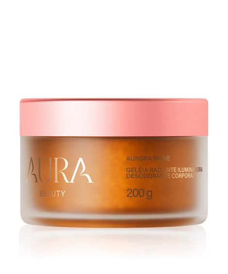 geleia corporal aura beauty radiante iluminadora desodorante corporal aurora shine 200g