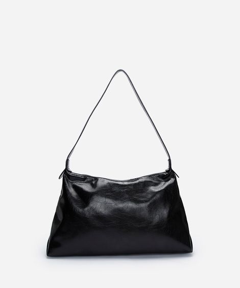 bolsa feminina shoulder bag texturizada preta