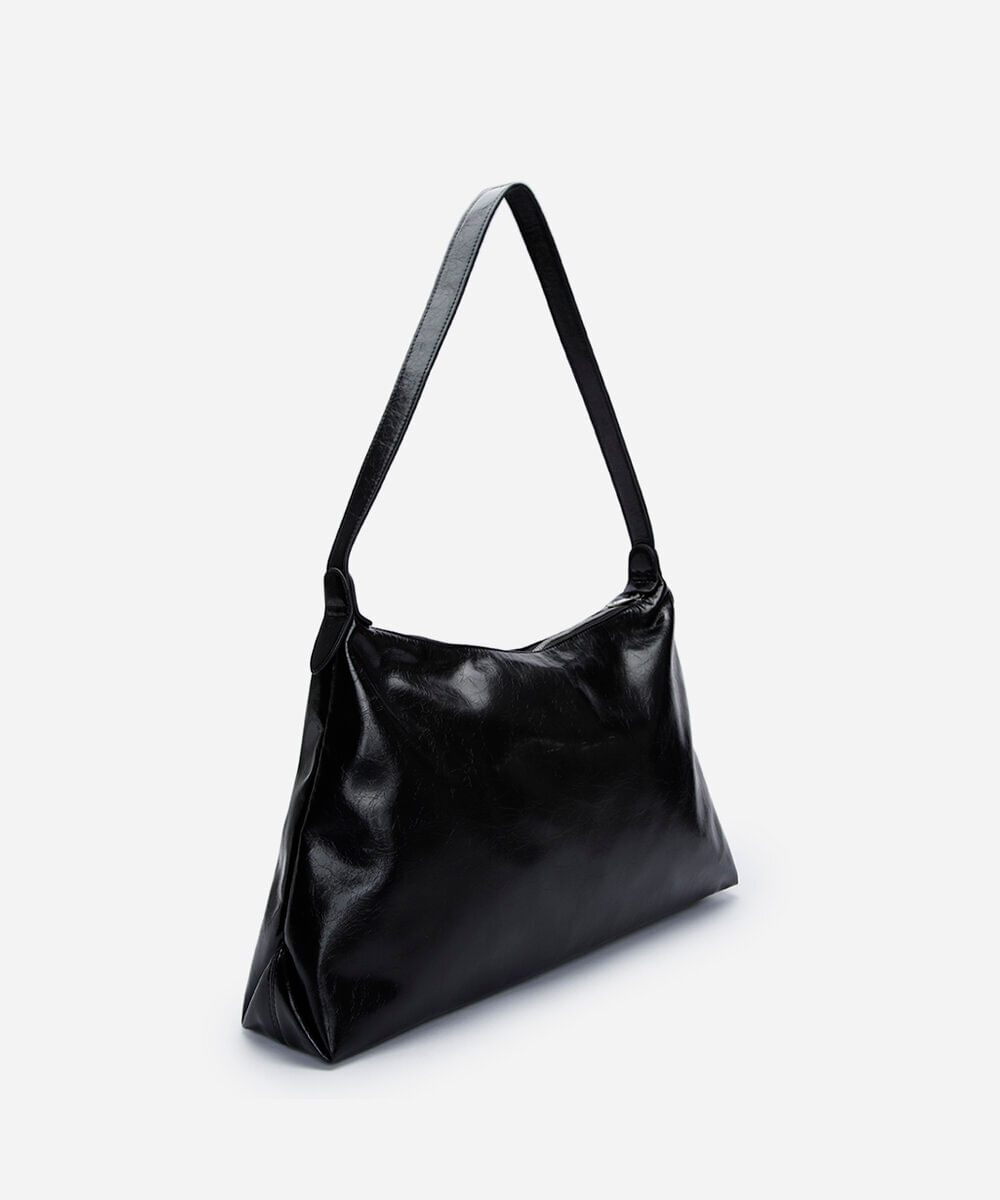 bolsa feminina shoulder bag texturizada preta