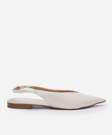 sapatilha bico fino off white