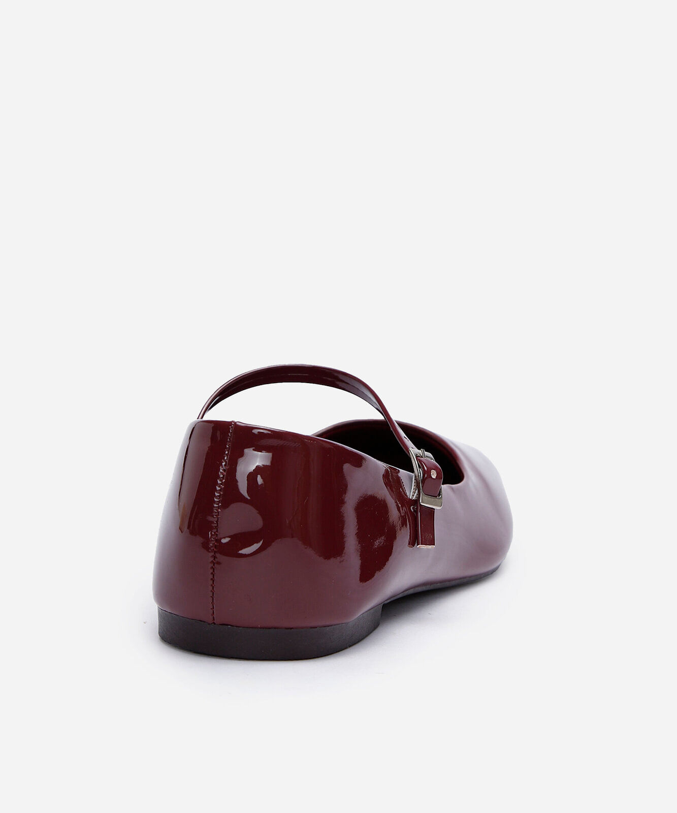 sapatilha boneca com fivela vinho