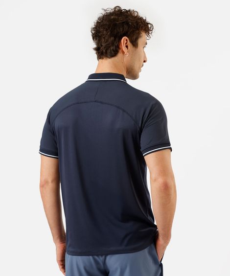 polo raglan masculina esportiva ace azul