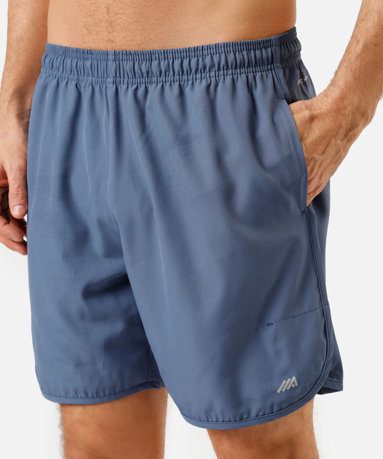short masculino esportivo azul