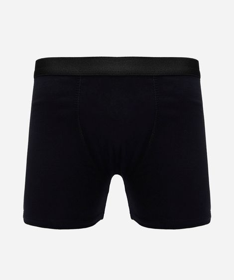 cueca boxer masculina de algodão preta