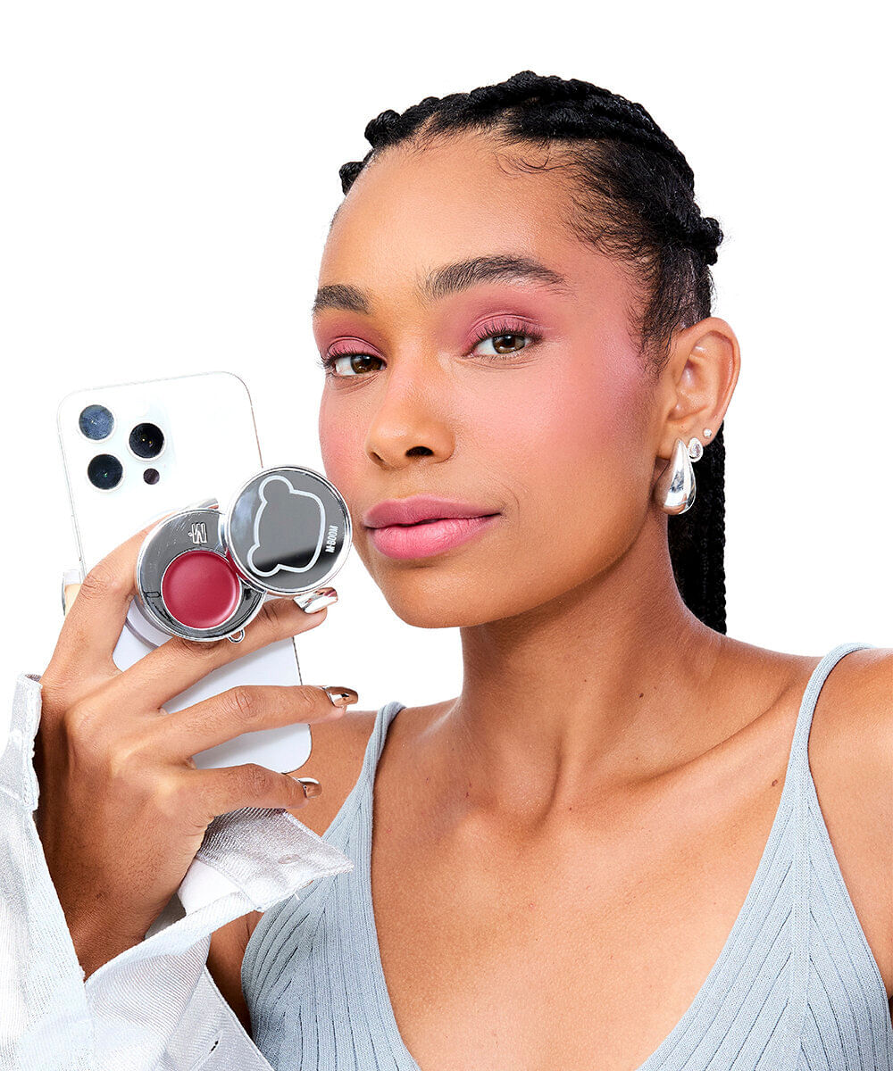 mousse facial mboom multifuncional mag soft peach vanilla