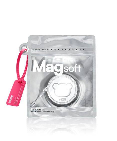 mousse facial mboom multifuncional mag soft cherry wine