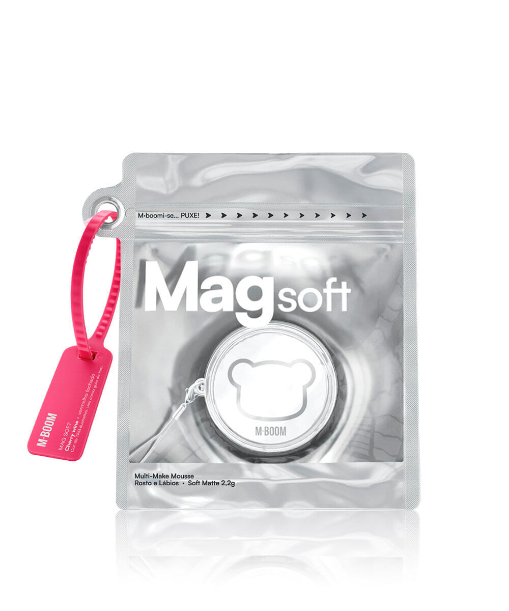 mousse facial mboom multifuncional mag soft cherry wine