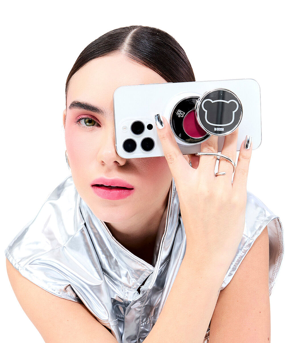 mousse facial mboom multifuncional mag soft cherry wine
