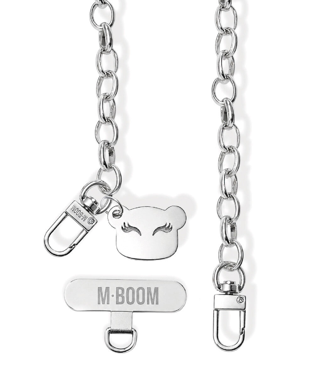 corrente strap boom mboom 110cm prateada