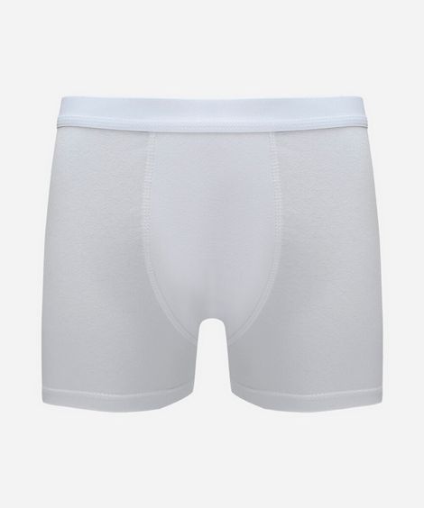 cueca boxer masculina de algodão branca