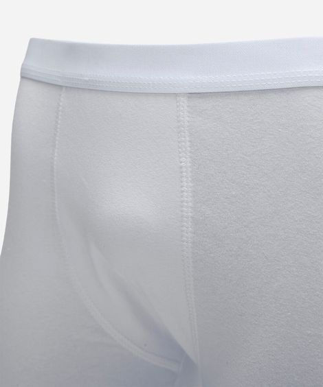 cueca boxer masculina de algodão branca