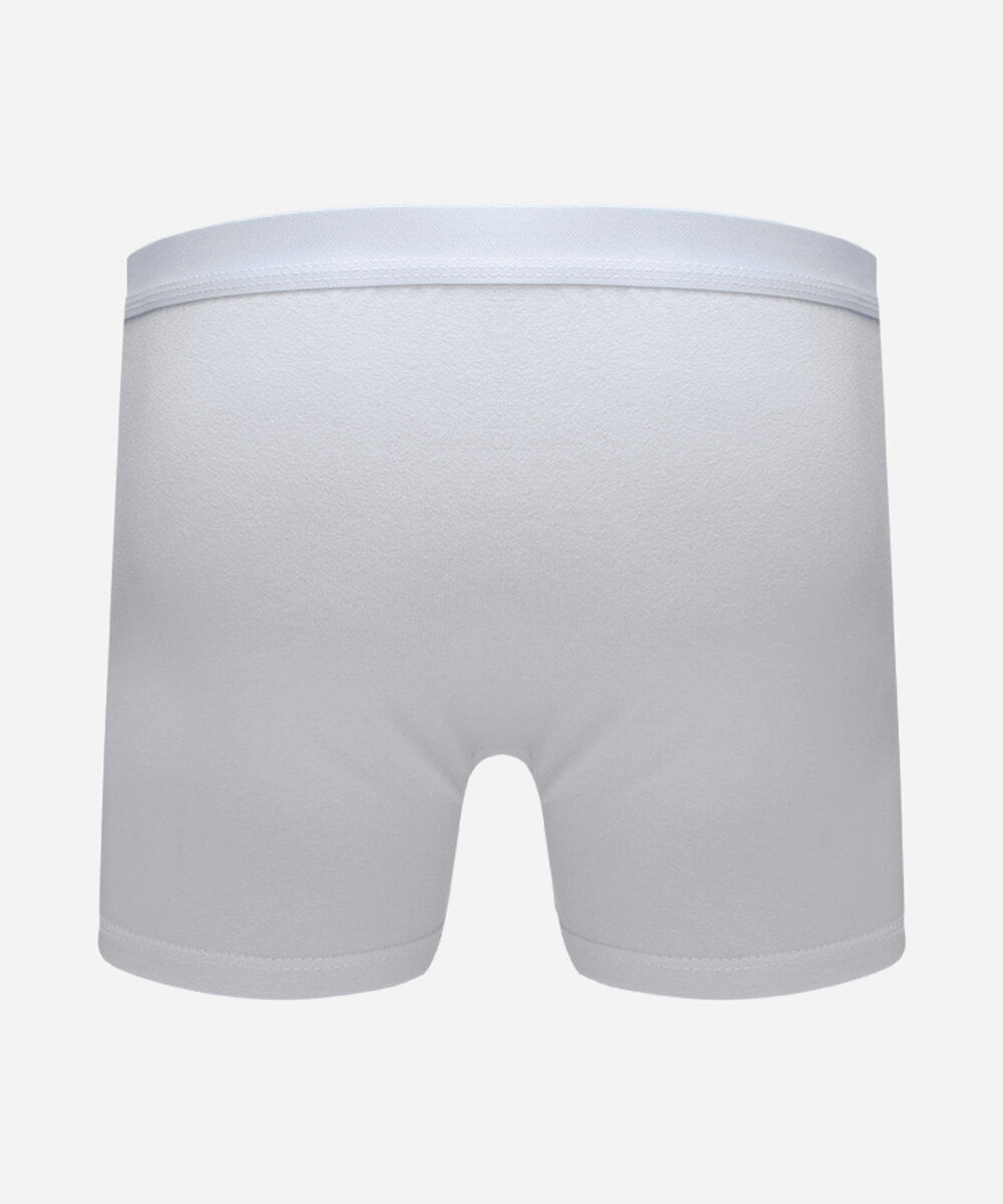 cueca boxer masculina de algodão branca