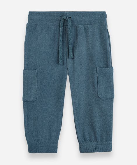 calça jogger infantil com bolsos verde
