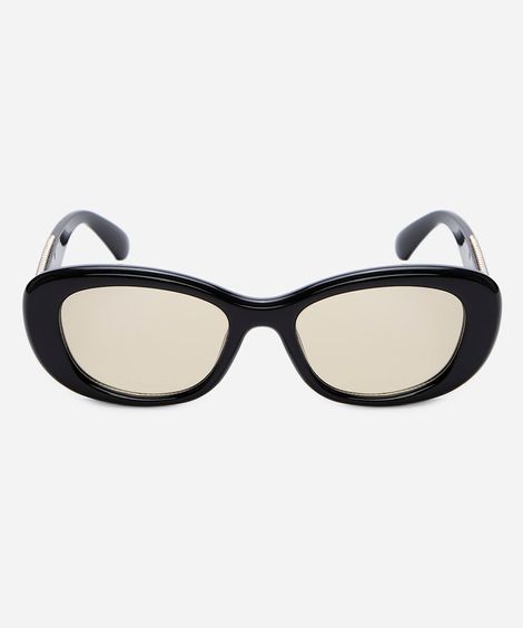 óculos de sol feminino gatinho de acetato triton preto