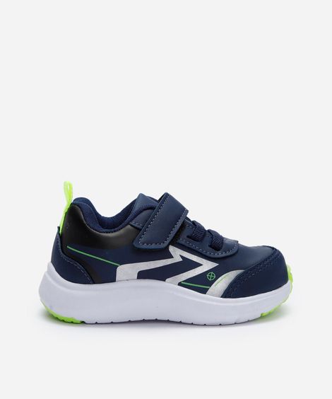 tênis infantil esportivo com velcro azul