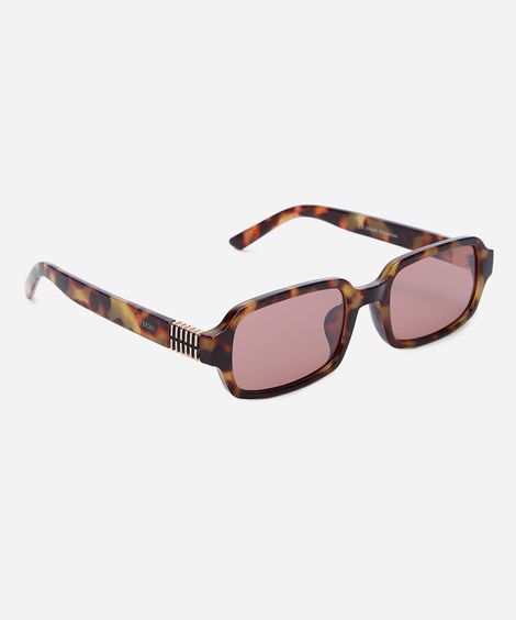 óculos de sol feminino quadrado de acetato tartaruga triton marrom