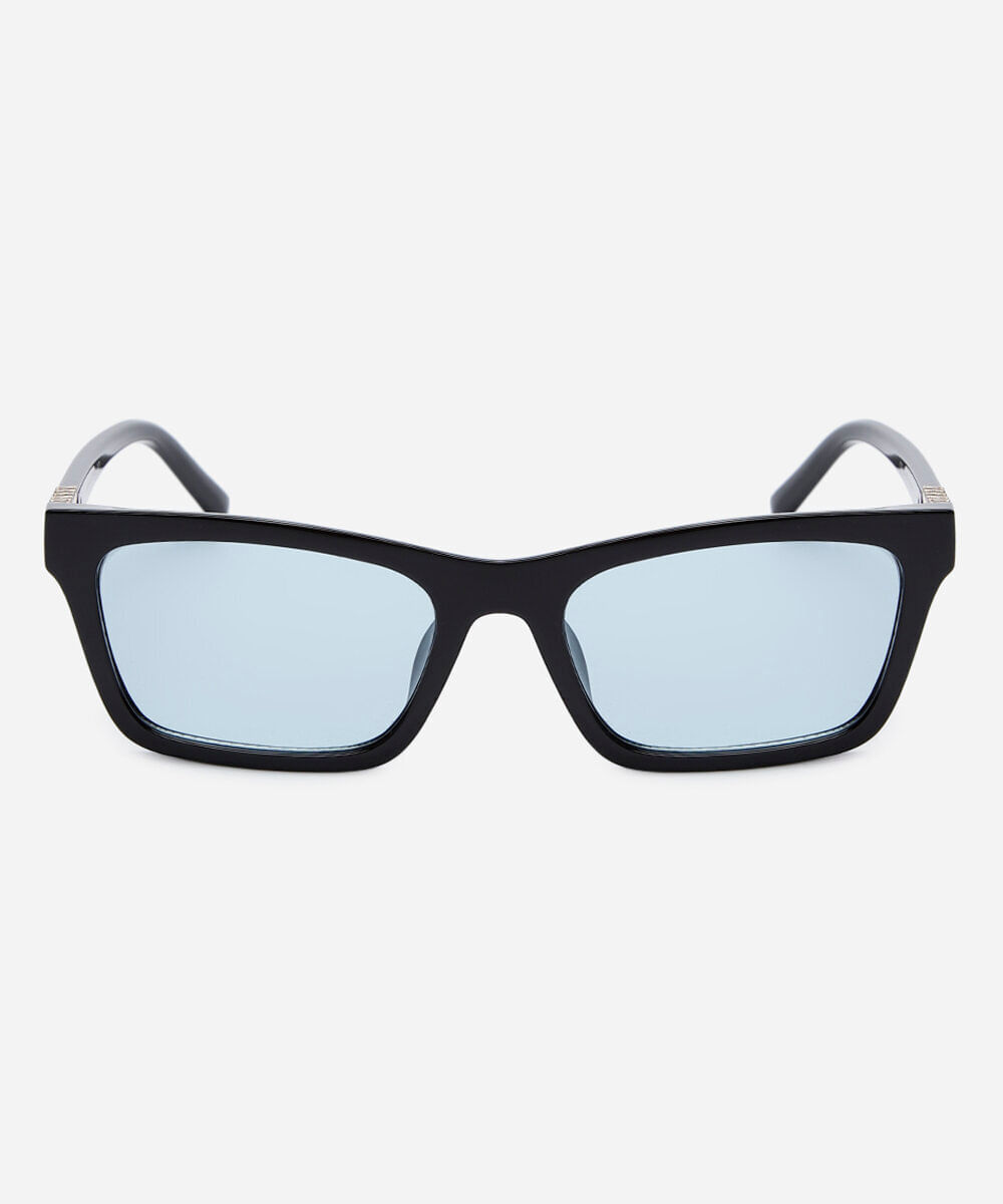 óculos de sol feminino quadrado de acetato triton preto
