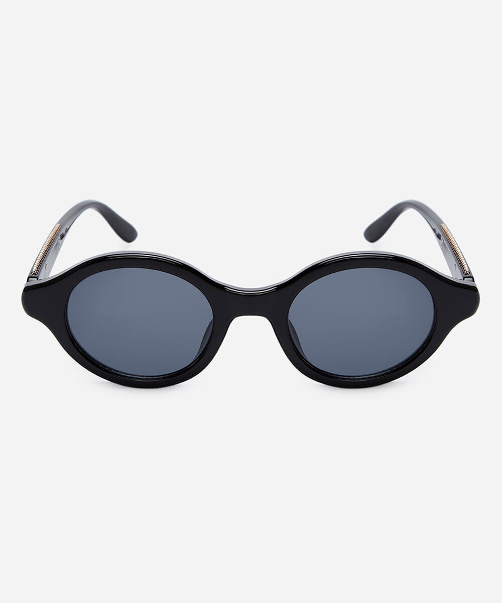 óculos de sol oval triton feminino preto