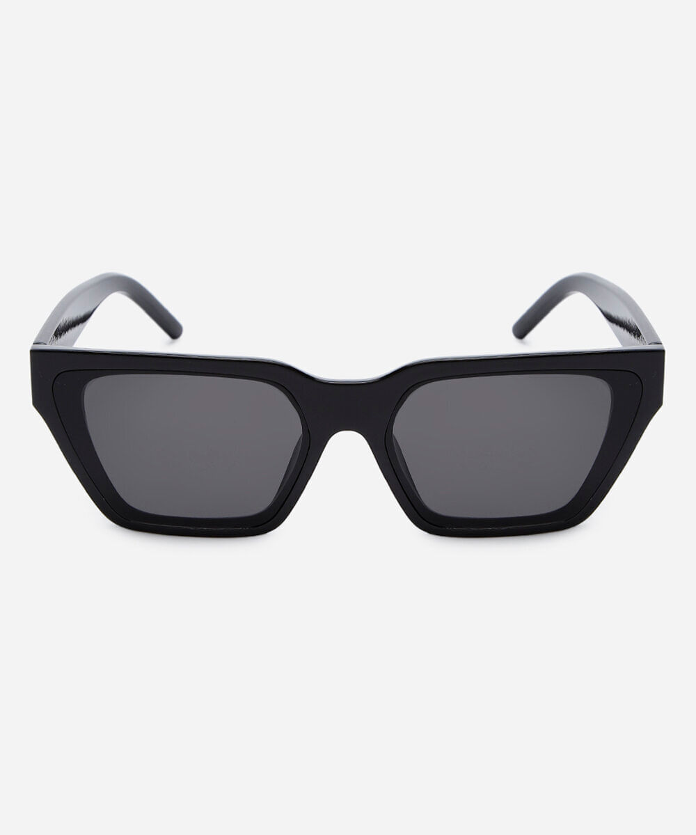 óculos de sol feminino gatinho de acetato triton preto