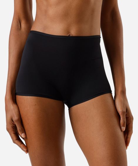 kit de 2 calcinhas boy short feminina de poliamida colorido