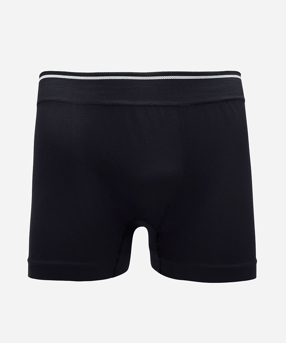 cueca boxer masculina sem costura preta
