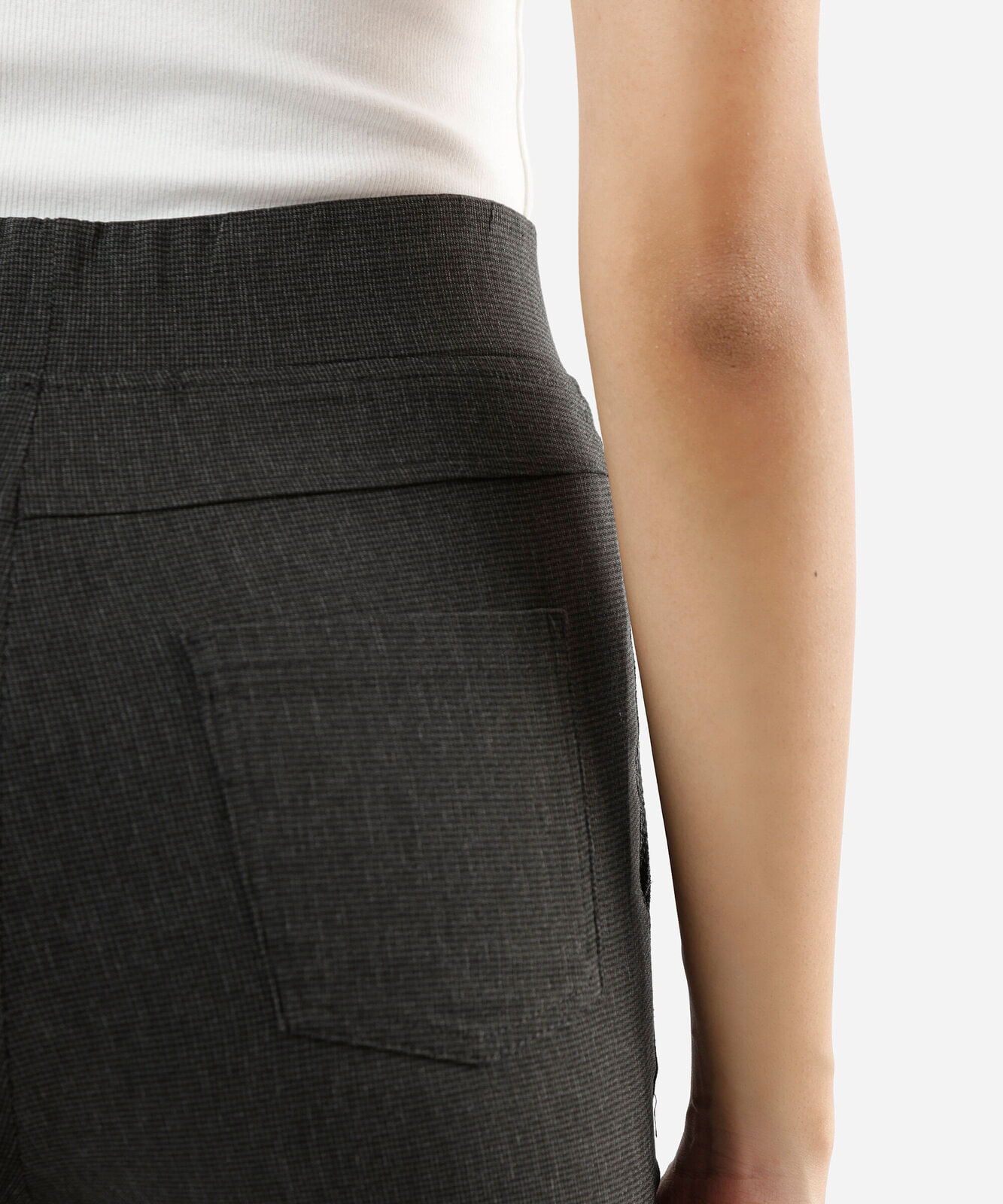 calça legging feminina com viscose texturizada preta