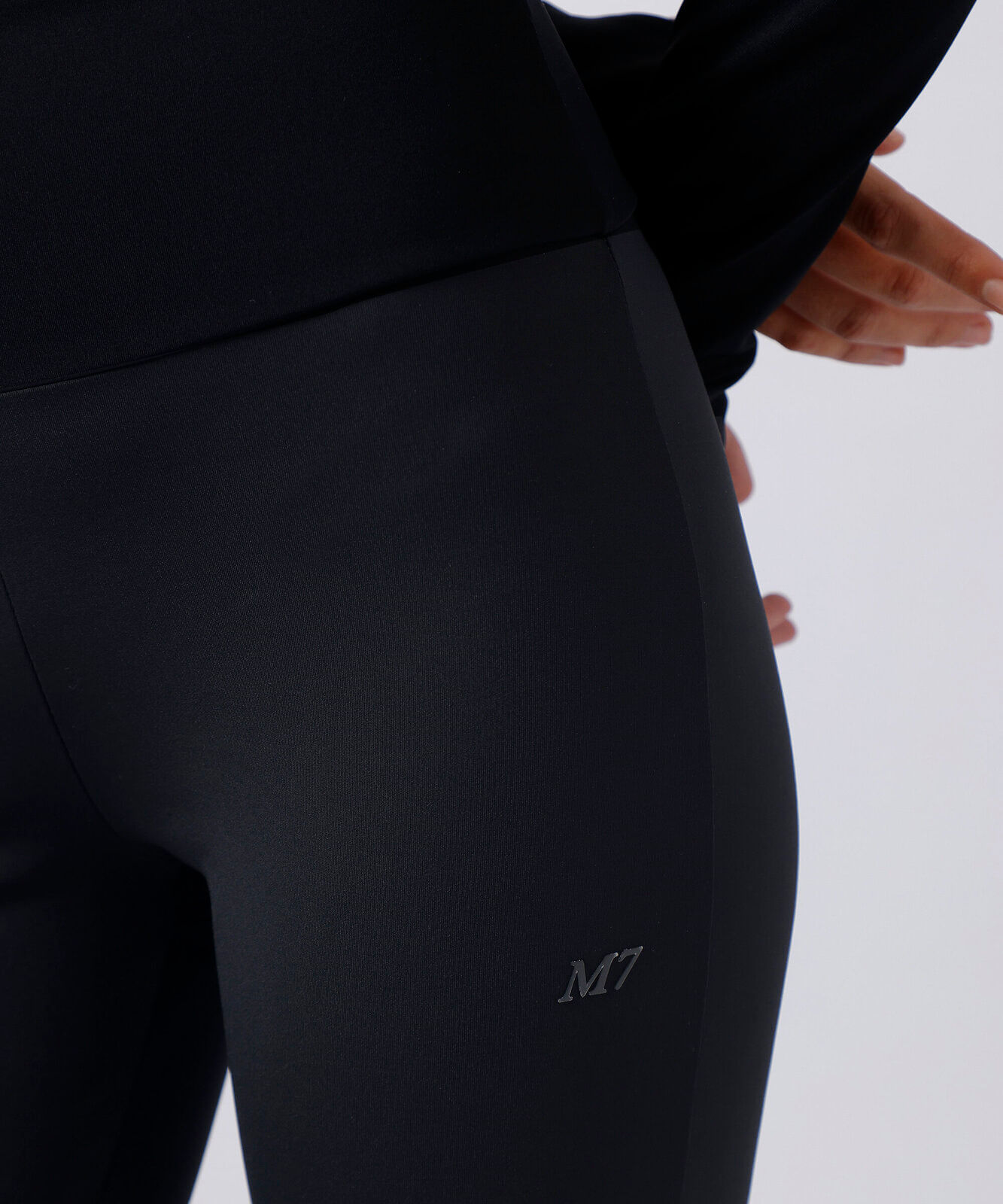 calça flare feminina de poliamida mindset sport preta