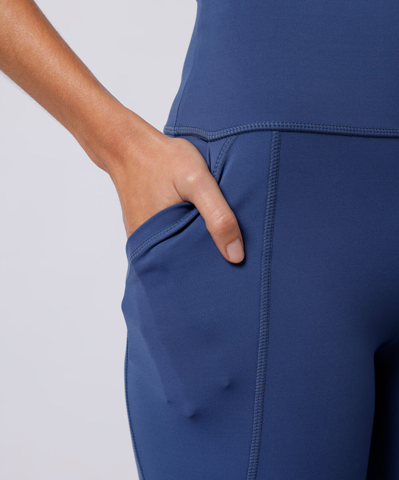 calça legging de poliamida mindset sport azul