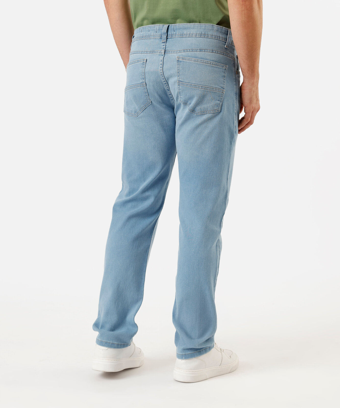 calça slim masculina jeans azul