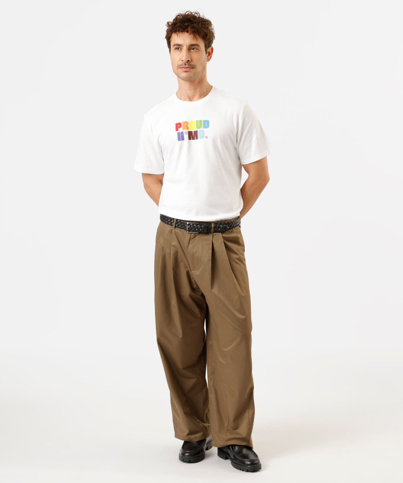 camiseta masculina com algodão manga curta estampada off white