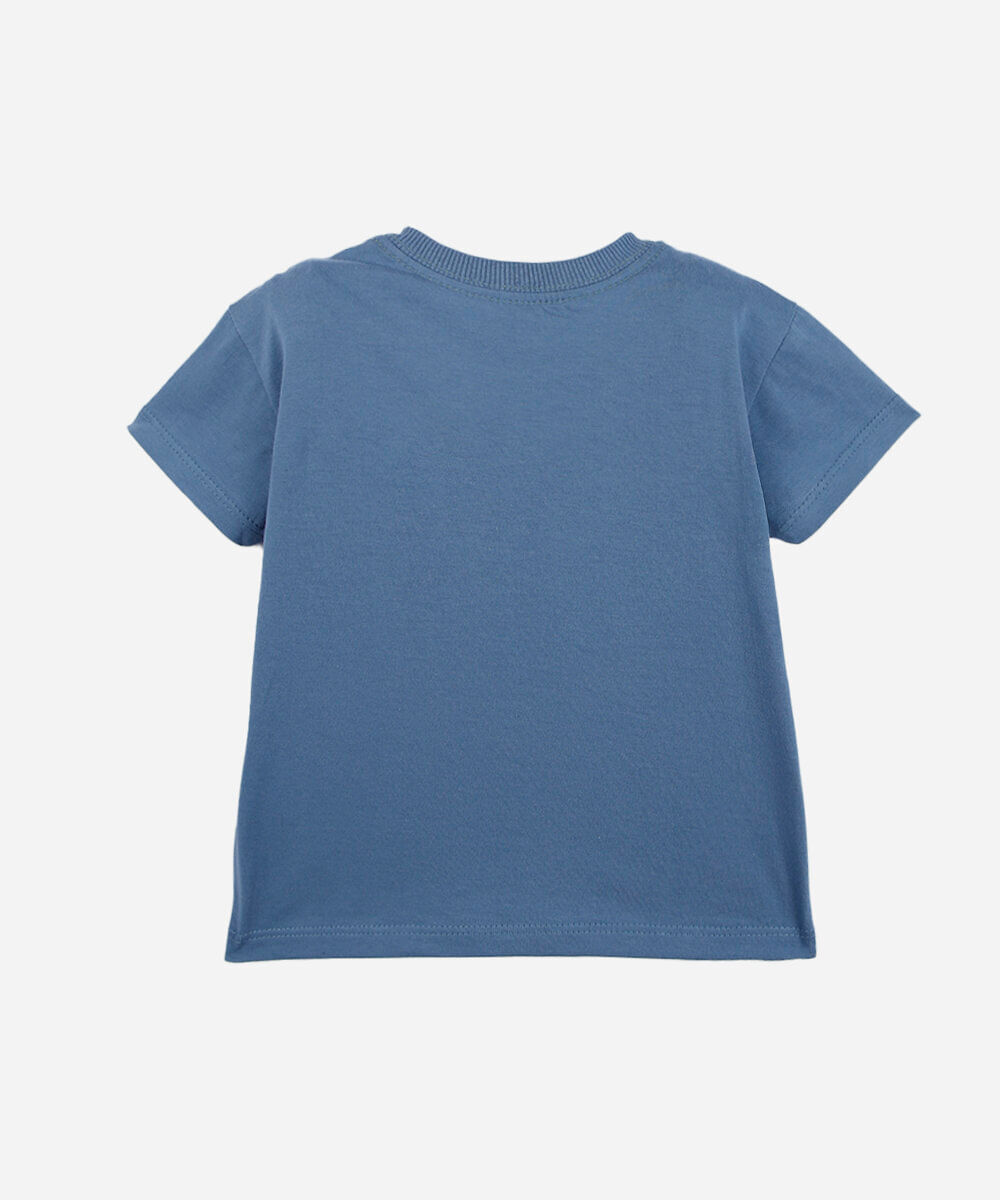 camiseta infantil de algodão manga curta toy story azul
