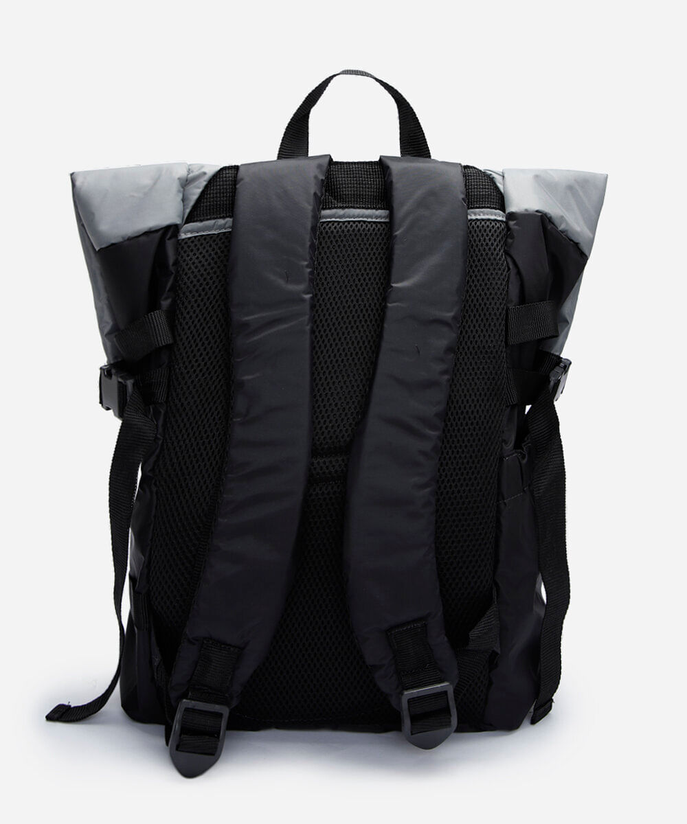 mochila esportiva dobrável preta