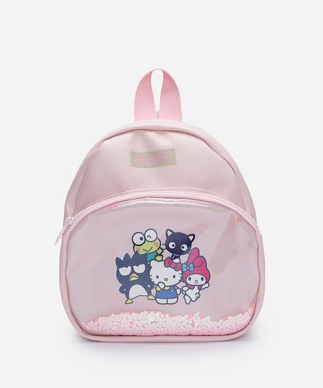 mochila infantil hello kitty rosa