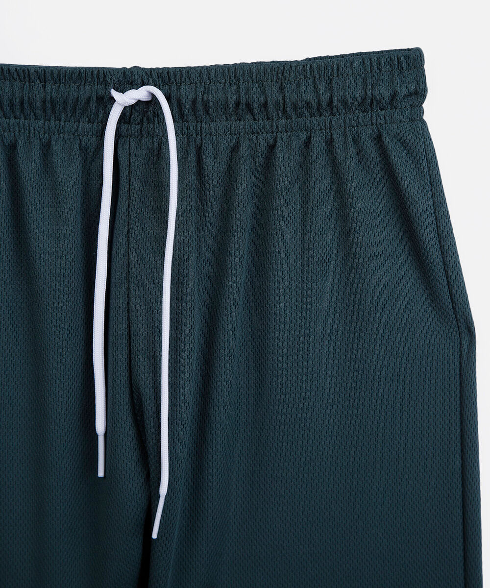 conjunto curto infantil com recorte verde