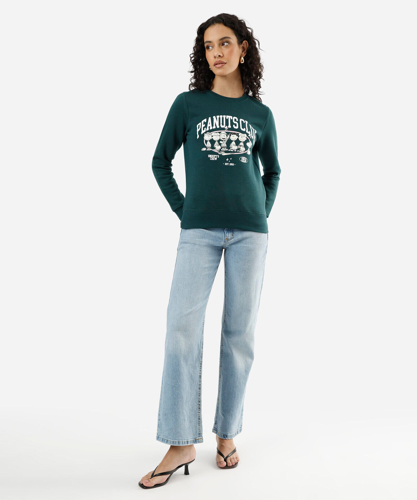 blusão feminino de moletom snoopy verde