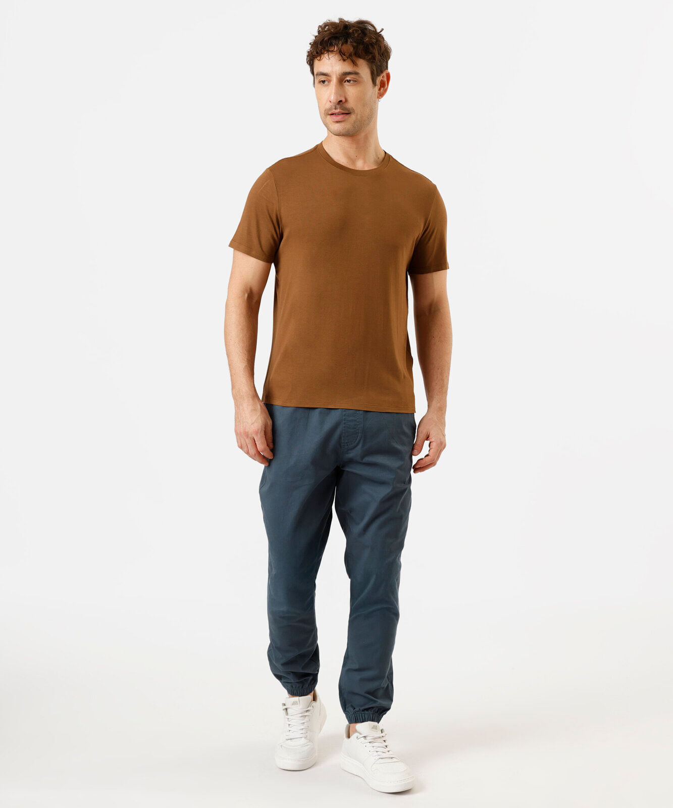 camiseta masculina airtech marrom