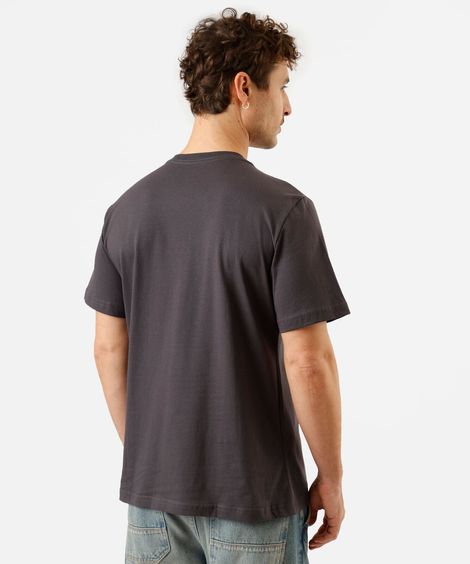 camiseta masculina de algodão manga curta looney tunes cinza