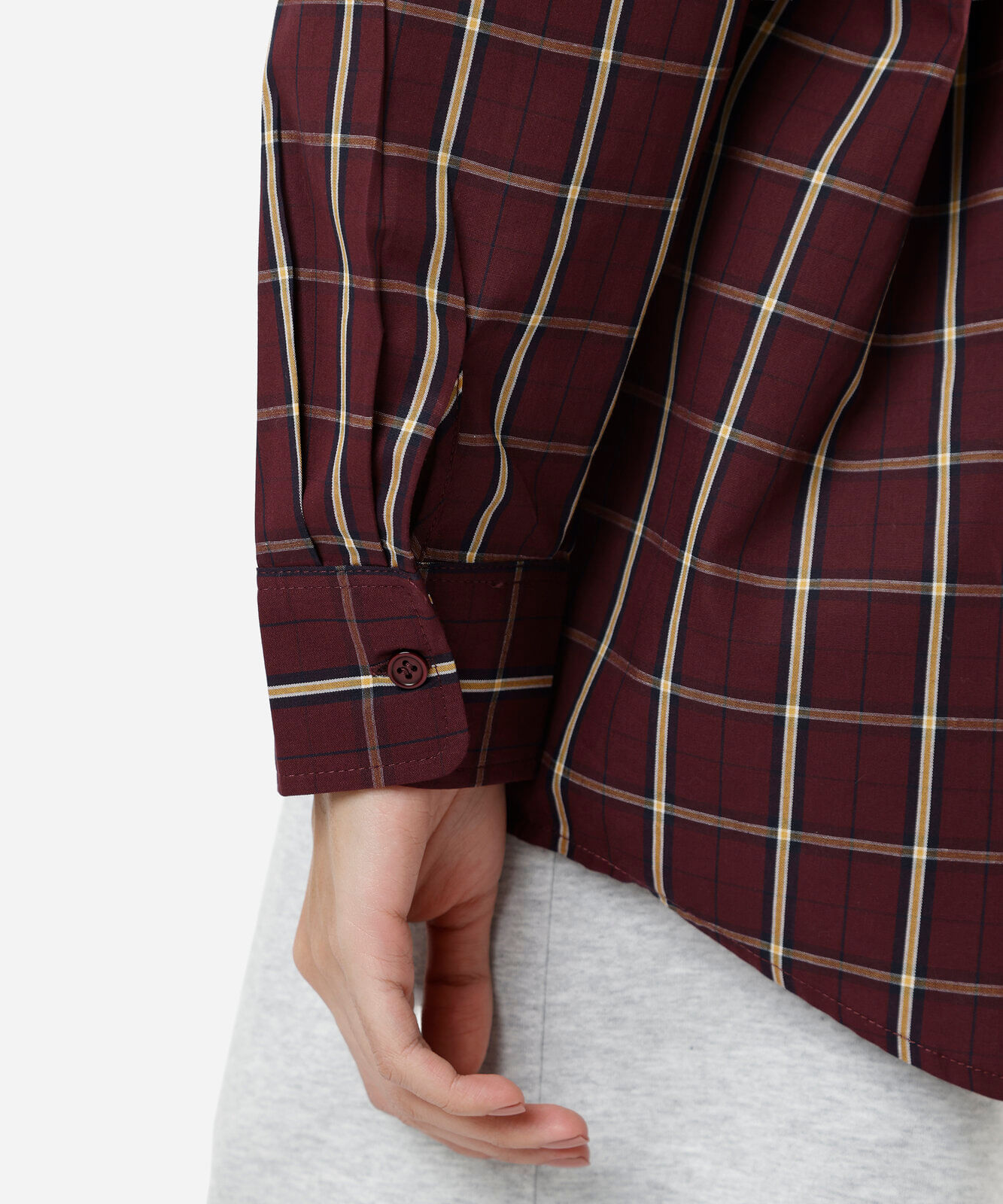 camisa oversized feminina de algodão manga longa xadrez colorida