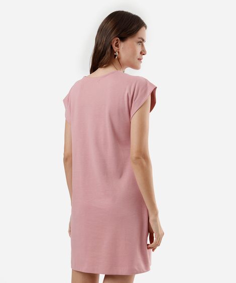 vestido curto feminino de algodão manga curta  bege