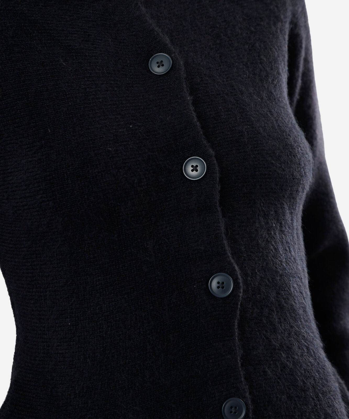 casaco peplum feminino de tricot azul