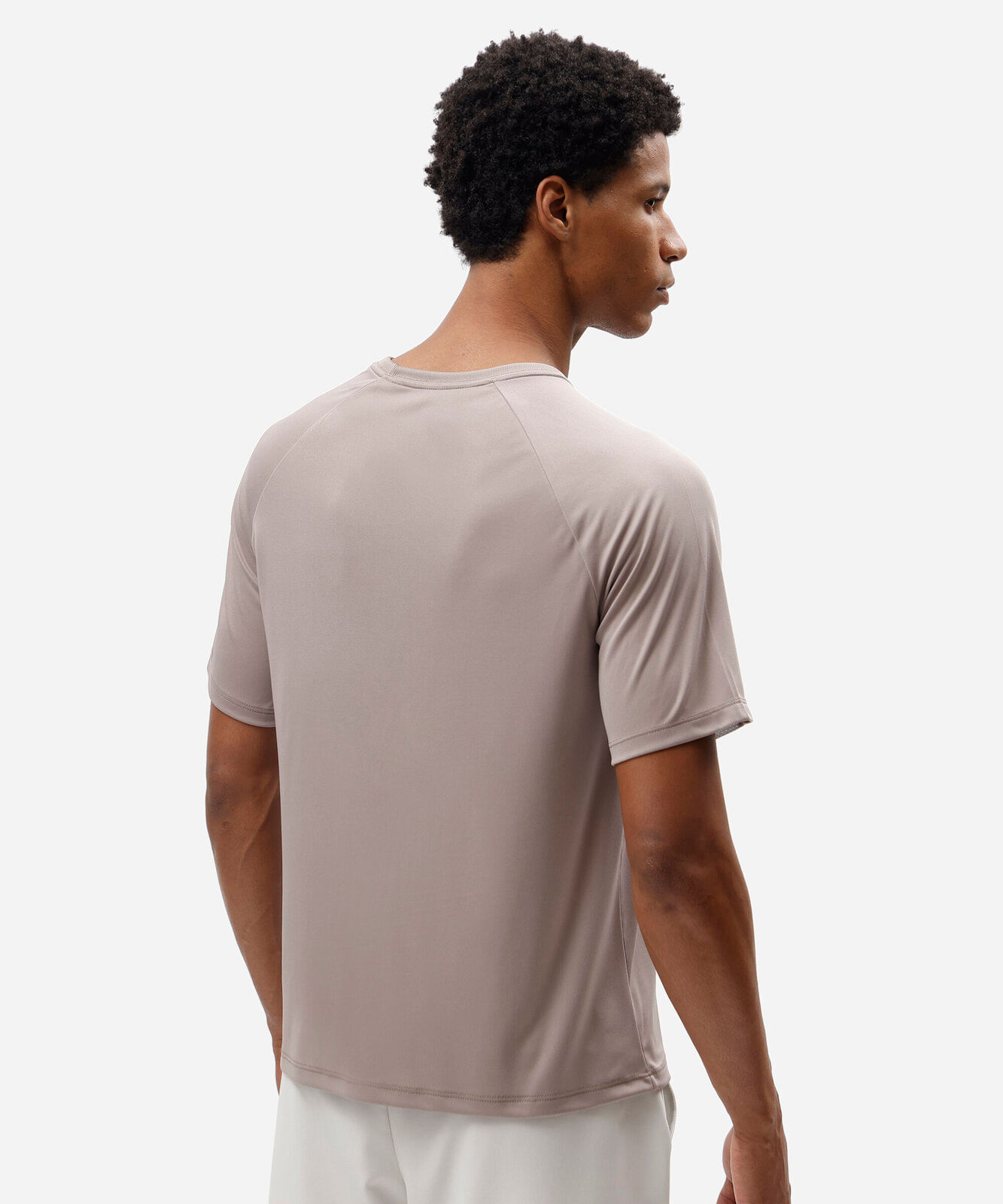 camiseta esportiva masculina manga curta cinza