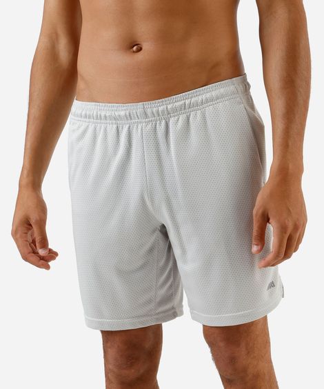 bermuda masculina texturizada cinza