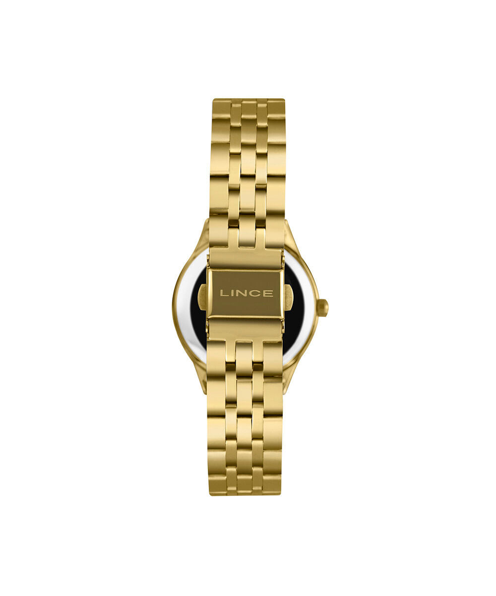 kit relógio feminino lince analógico lrgh008l30 kaflc2kx dourado