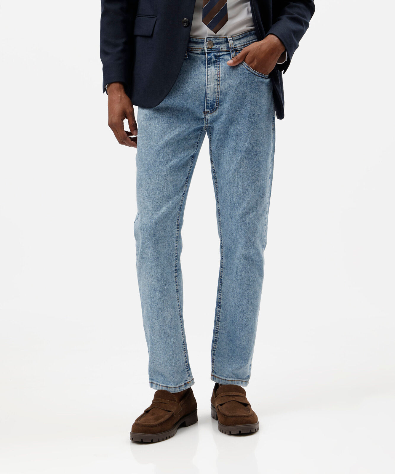 calça slim masculina jeans azul