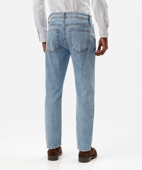 calça slim masculina jeans azul